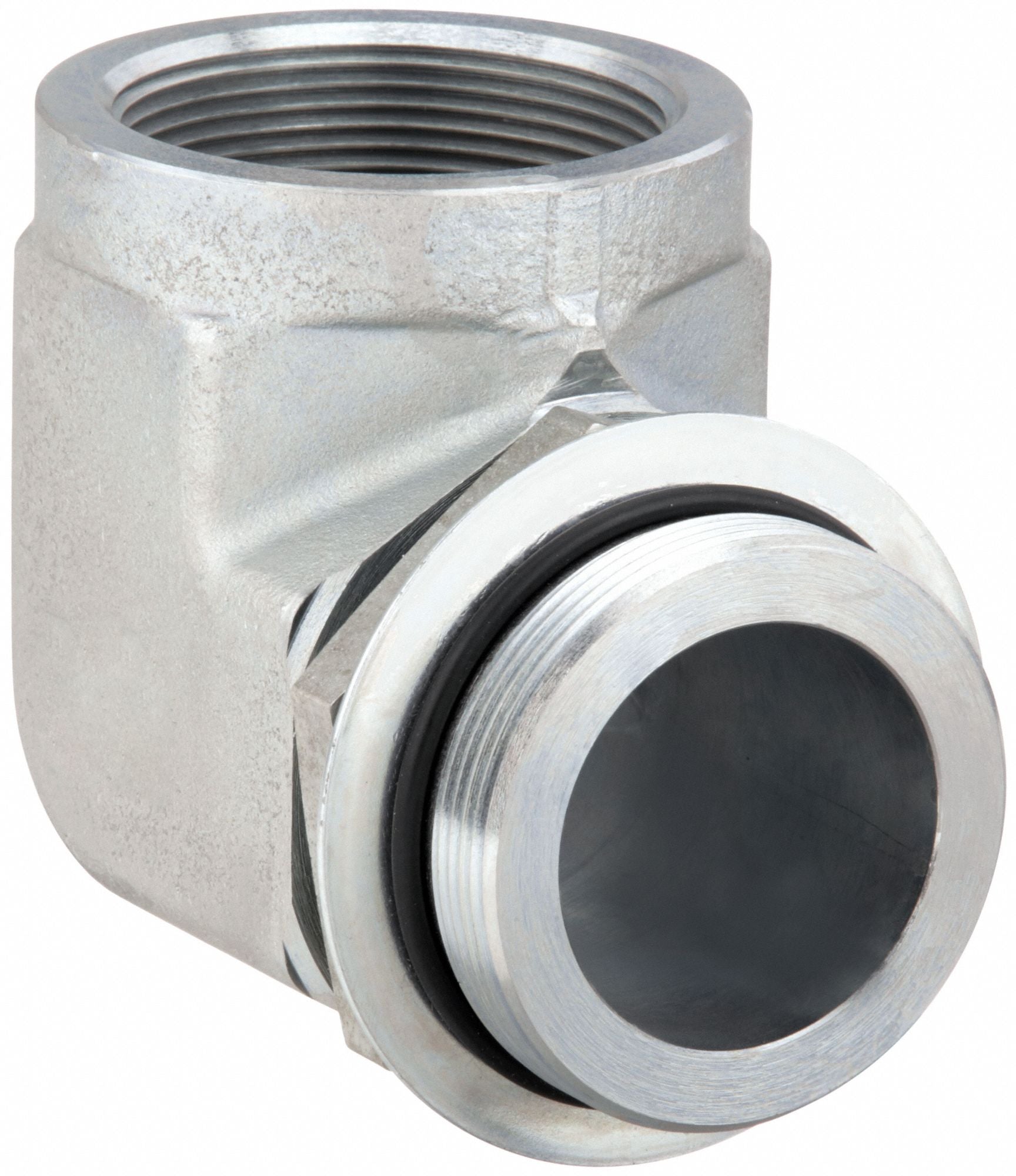PARKER 322AOEGS 90 Elbow Steel 2 in Male SAE x FNPTF