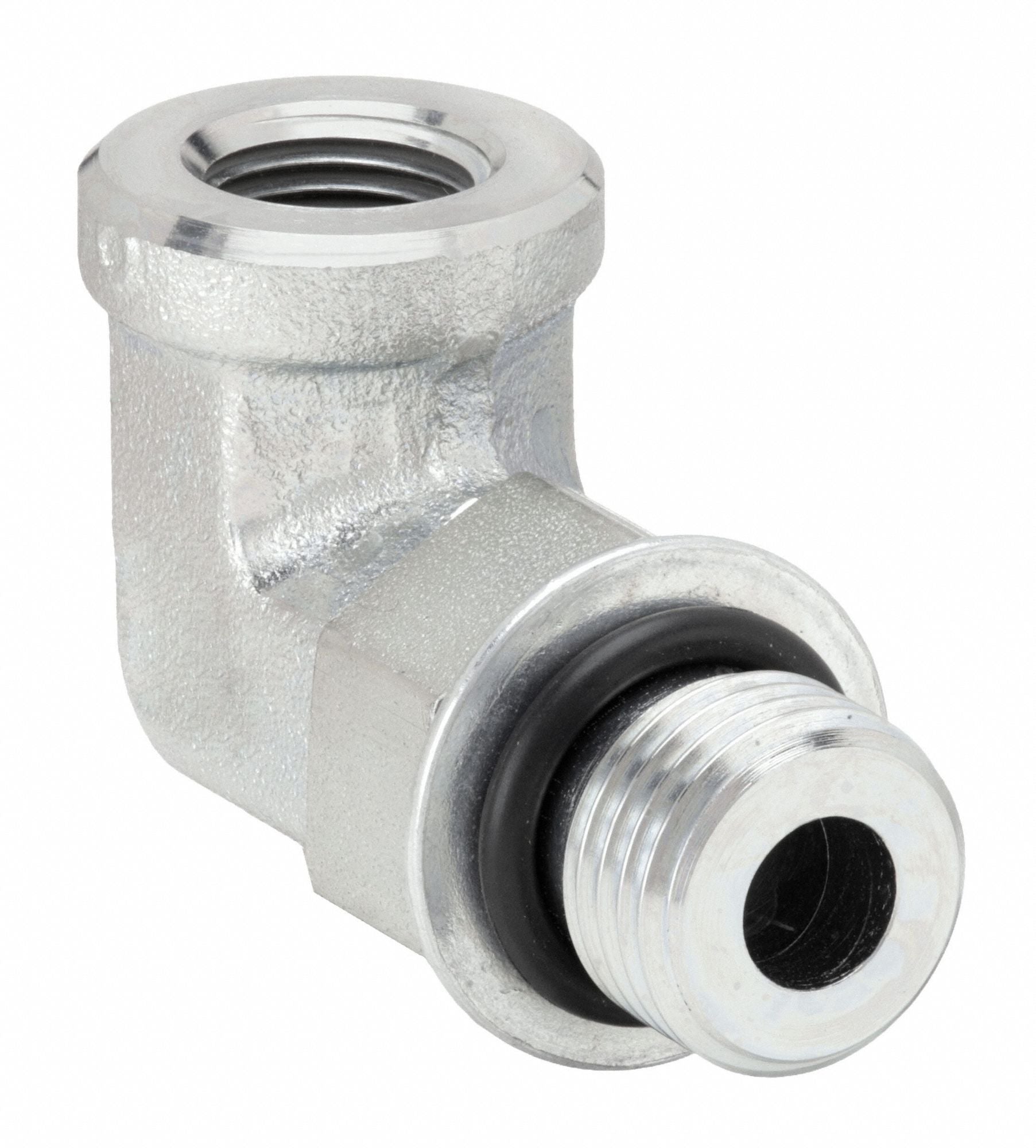PARKER 518AOEGS 90 Elbow Steel 5/16 x 1/8 in SAE x NPTF