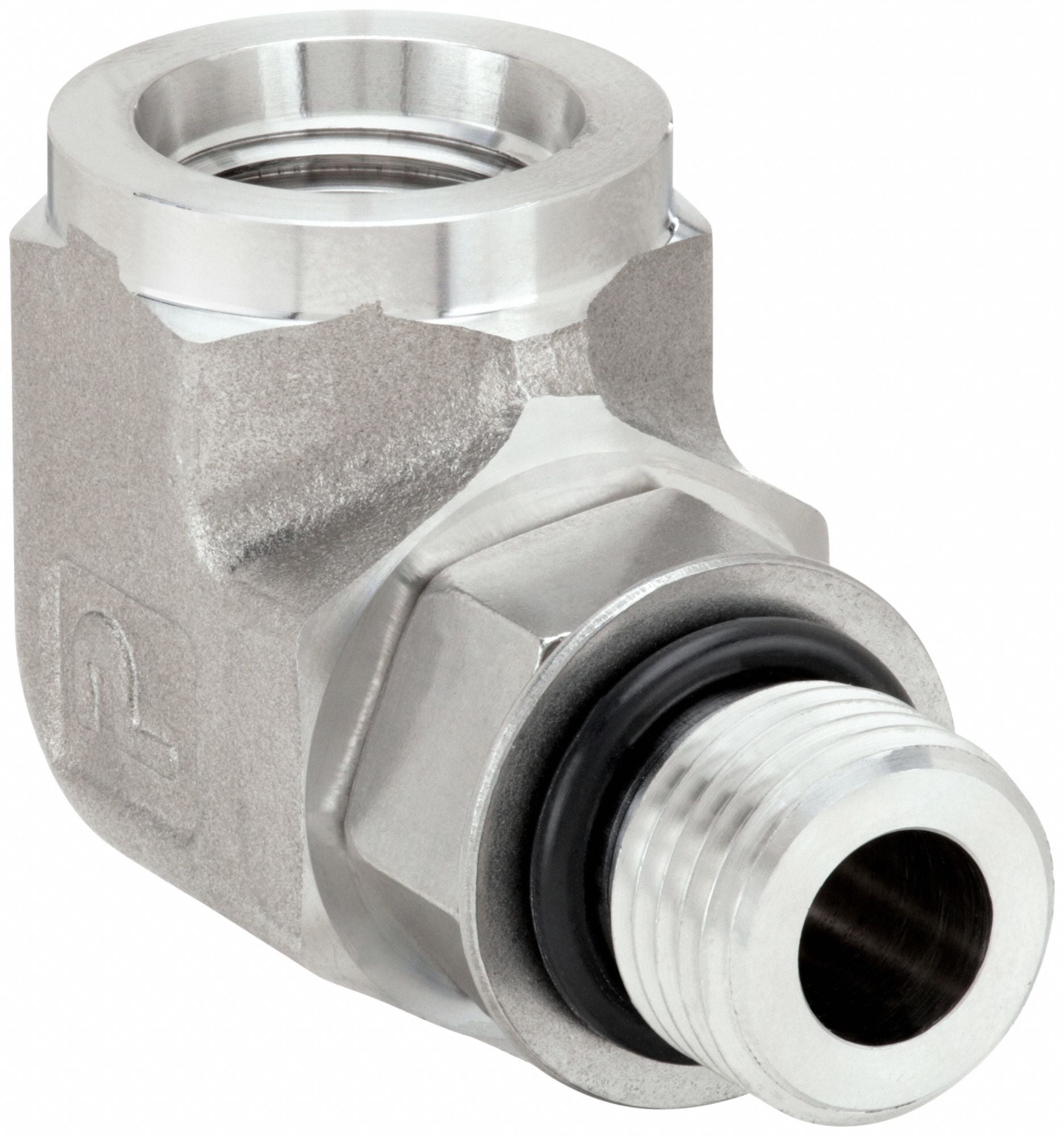 PARKER 6AOEG5SS 90 Elbow 316 SS 3/8 in M SAE x F SAE