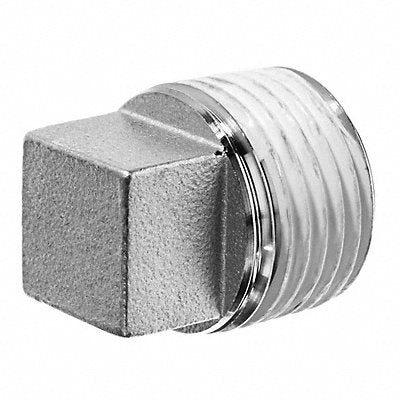 GRAINGER ZUSAPF8444 Square Head Plug 316 SS 1/8 BSPT