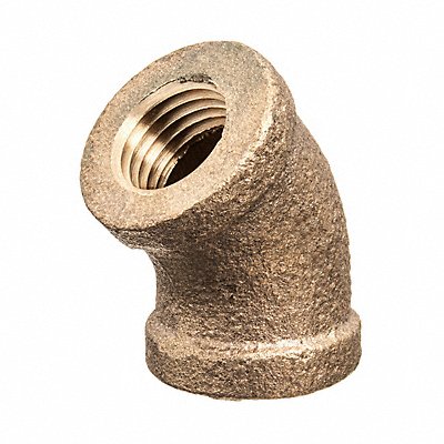 GRAINGER ZUSAPF10426 45 Elbow Brass 1 in F BPST Class 125