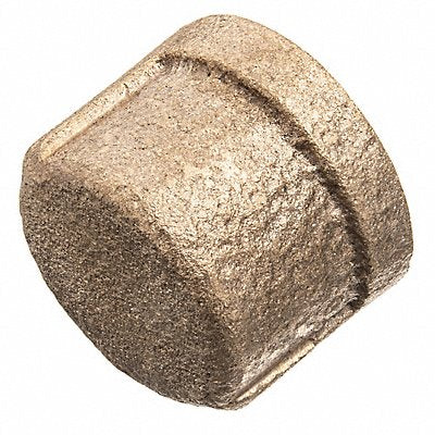 GRAINGER ZUSAPF10546 Round Cap Brass 4 in FNPT Class 125