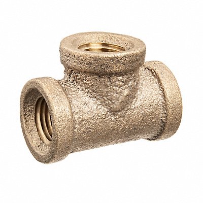 GRAINGER ZUSAPF10457 Tee Brass 2 in Pipe Size Female BSPT