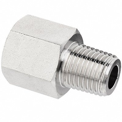 GRAINGER ZUSAPF9022 Straight Adaptor Brass 1/2 in NPTF