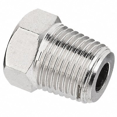 GRAINGER ZUSAPF9069 Hex Head Plug Nickel-Plated Brass 1/2 in
