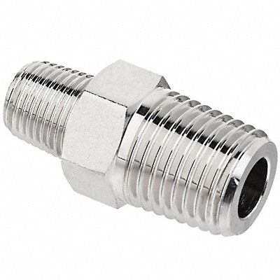 GRAINGER ZUSAPF9037 Reducing Hex Nipple Brass 1/2 x 1/4 in