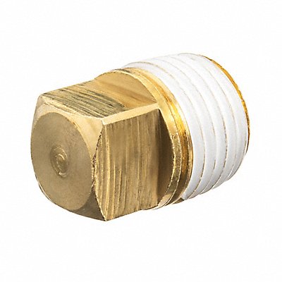 GRAINGER ZUSAPF10714 Square Head Plug Brass 1 MNPT Class 125