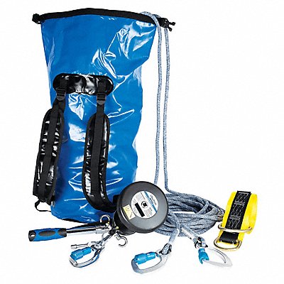 FALLTECH 6814300K Decent Control Al Carabiner Black/Blue