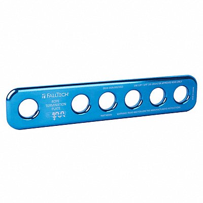 FALLTECH 8349 Rope Termination Plate 10 in H Blue