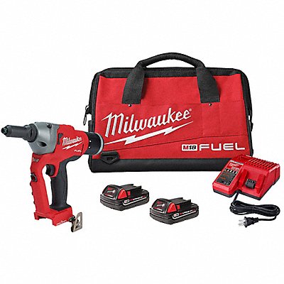 MILWAUKEE 266022CT Cordless Rivet Tool Kit 5.6 lb Weight