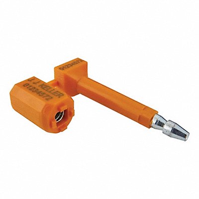 JJ KELLER 61559 Security Bolt Seal 3 3/16 Strap L Orng