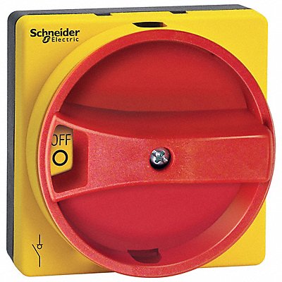 SCHNEIDER VLSH1S5R RotaryHandle Red/Yellow NEMA1/12/3R/4/4X