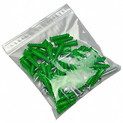 GRAINGER F20505 Reclosable Poly Bag PK1000
