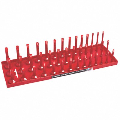 HANSEN 12013 Socket Tray Red Plastic