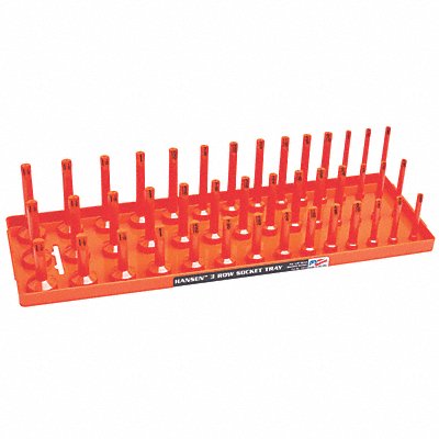 HANSEN 12053 Socket Tray Orange Plastic