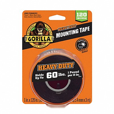 THE GORILLA GLUE COMPANY 102441 Double Sided Tape 43 mil Thick