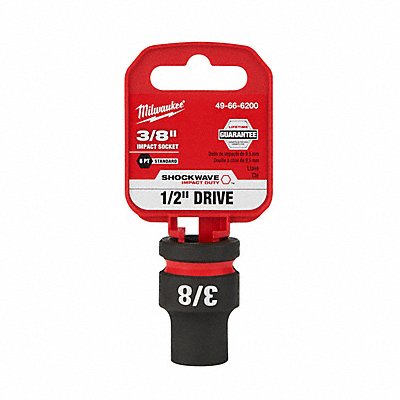 MILWAUKEE 49666200 Standard Impact Socket Steel 3/8