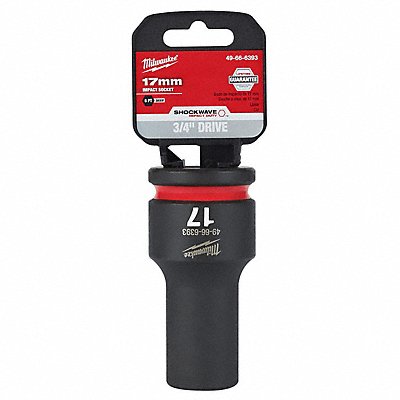 MILWAUKEE 49666393 Deep Impact Socket Steel 17 mm