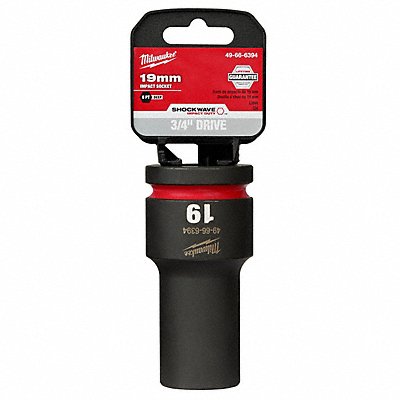 MILWAUKEE 49666394 Deep Impact Socket Steel 19 mm