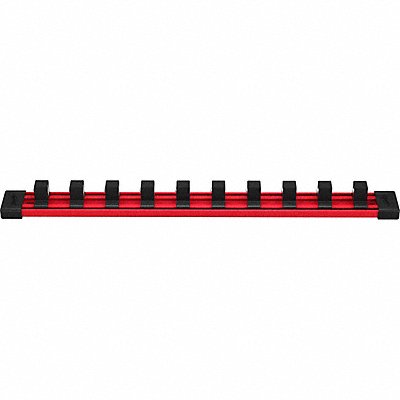 MILWAUKEE 49666736 Socket Rail Red/Blk For Socket Size 1/2