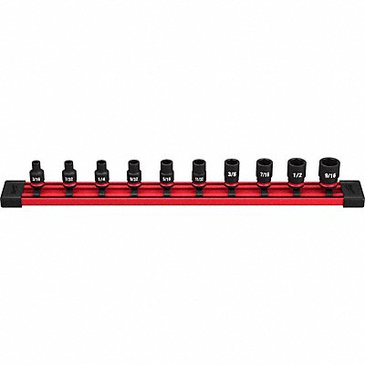 MILWAUKEE 49667000 Impact Socket Set Steel 6-Point 1/4