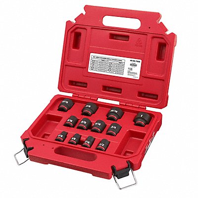 MILWAUKEE 49667005 Impact Socket Set Steel 6-Point 3/8