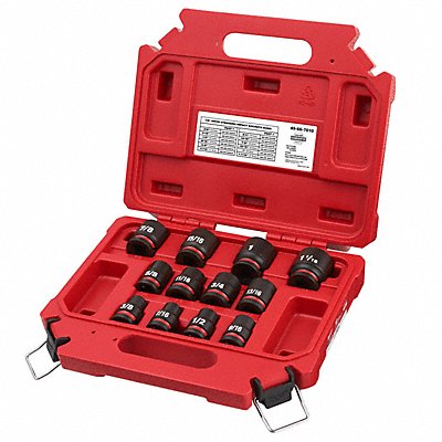 MILWAUKEE 49667010 Impact Socket Set Steel 6-Point 1/2