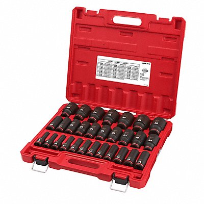 MILWAUKEE 49667015 Impact Socket Set Steel 6-Point 1/2