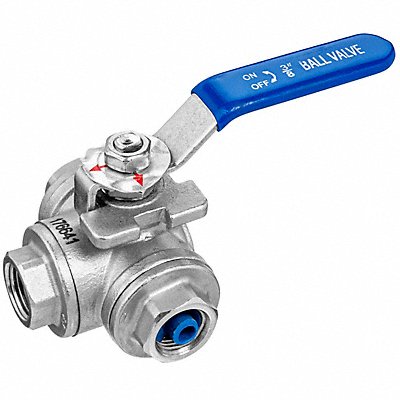 USA INDUSTRIALS ZUSAValve166 Ball Valve 304 Stainless Steel Tee
