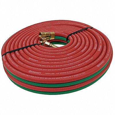 CONTINENTAL TWR04100BB Twin Line Welding Hose 1/4 100 ft.
