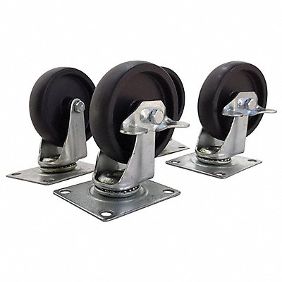 WESTWARD 61HP23 Storage Accesory Black Polypropylene