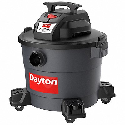 DAYTON 61HV83 Contractor Wet/Dry Vacuum 10 gal 1 200 W