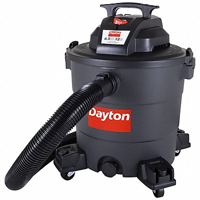 DAYTON 61HV84 Contractor Wet/Dry Vacuum 12 gal 1 200 W