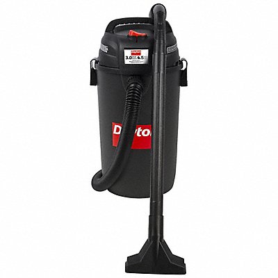 DAYTON 61HV94 Wall Mount Shop Vacuum 4 1/2 gal 680 W