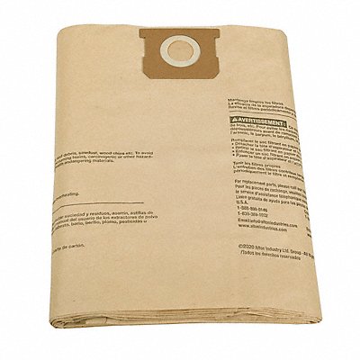 DAYTON 61HW07 Vacuum Bag PK5