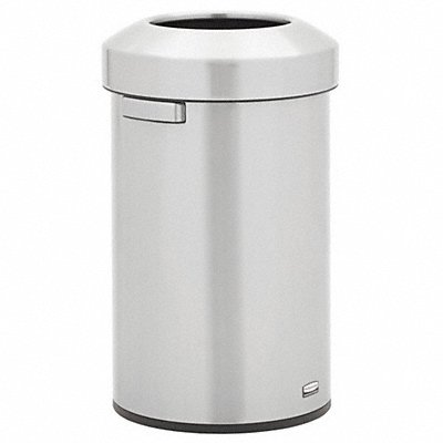 RUBBERMAID COMMERCIAL PRODUCTS 2147583 Garbage Can Round Silver 16 gal