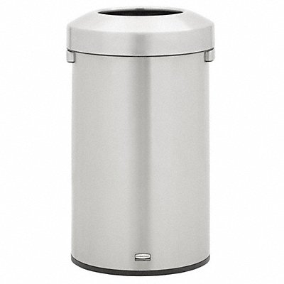 RUBBERMAID COMMERCIAL PRODUCTS 2147584 Garbage Can Round Silver 23 gal
