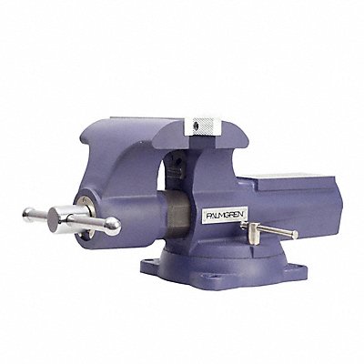 PALMGREN 9629756 Combo Bench Pipe Vise Serrated Jaw 10 L