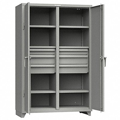 STRONG HOLD 46DS2466DBL Storage Cabinet Legs Grey 75 x 48 x 24