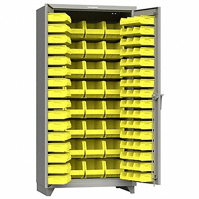 STRONG HOLD 36BB240L Bin Cab 75 x36 x24 DstGry 126YellowBns