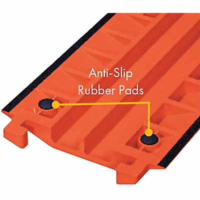 FASTLANE CPRPKIT7518 Anti-Slip Rubber Pad 3/8ft L 2-3/4 W Blk