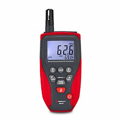 TRIPLETT MS475 Moisture Meter Pin/Pinless 3/4inDepth