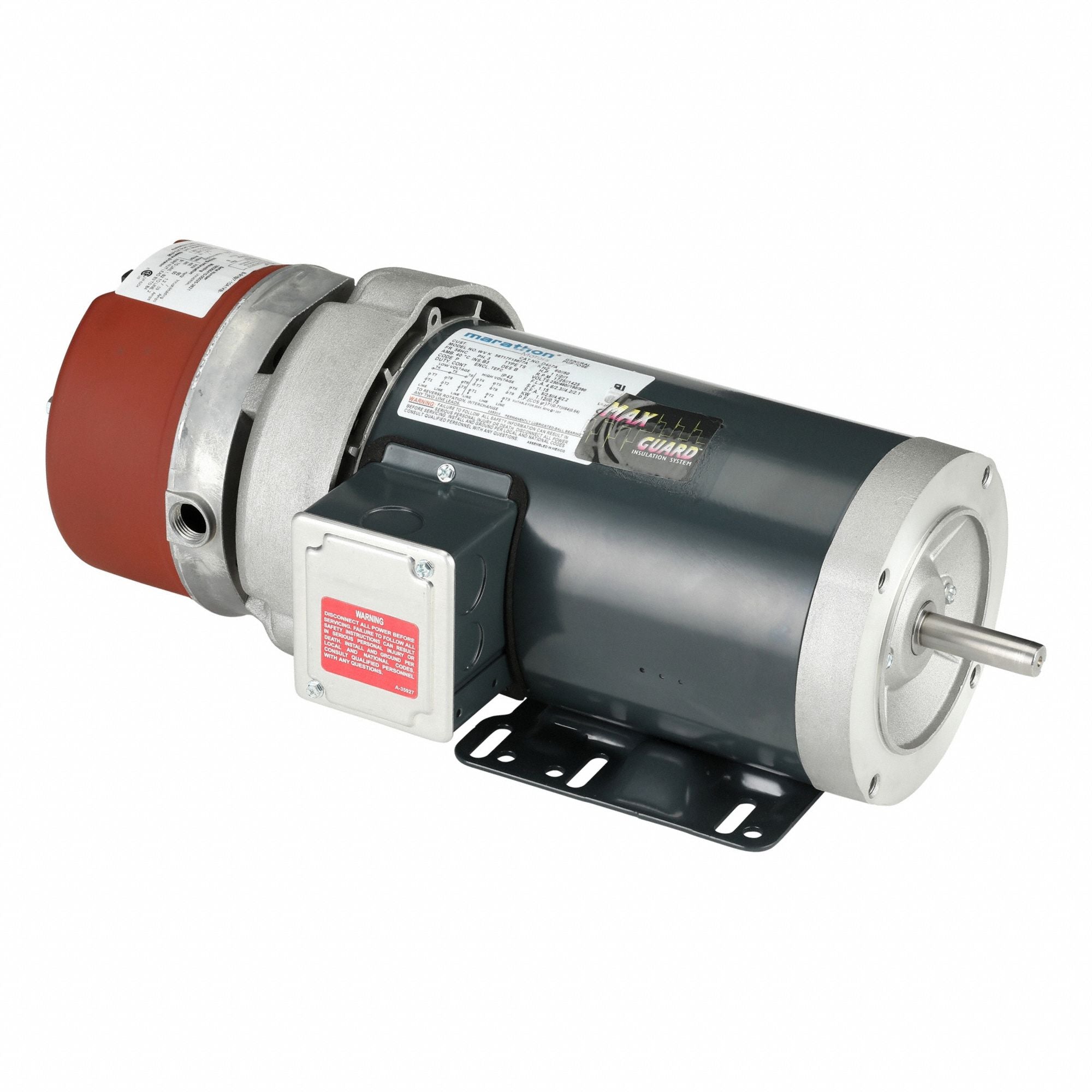 MARATHON MOTORS 056T17F15677 Brake Motor Three Phase 1-1/2hp 1725 RPM