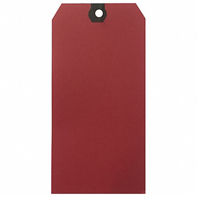 GRAINGER 61KU96 Blank Shipping Tag Paper Red PK500