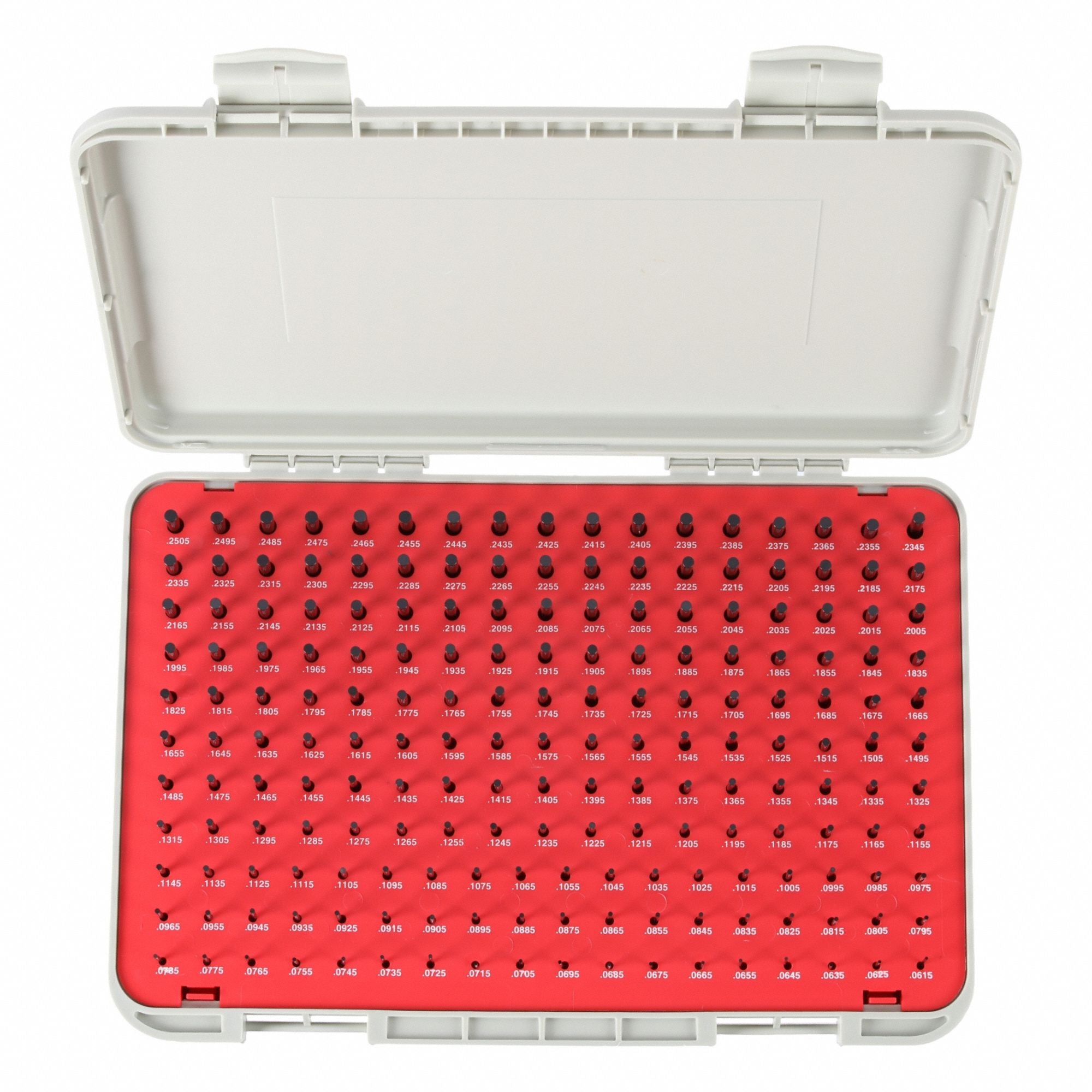 VERMONT GAGE 901300400 Pin Gauge Set Tool Steel 190 pcs.