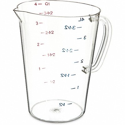 CARLISLE 4314507 Measure Cup Clear 1 gal