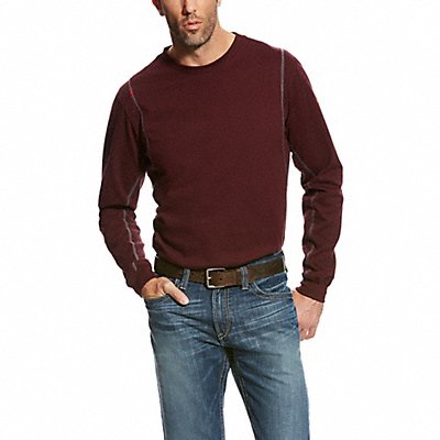 ARIAT 10023941 FR Crew Longsleeve Tee Red 2XL