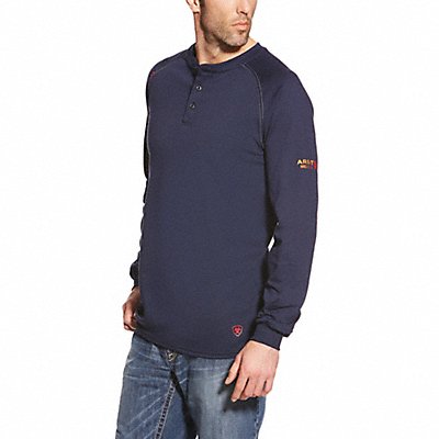 ARIAT 10013518 FR Henley Longsleeve Tee Navy 2XL