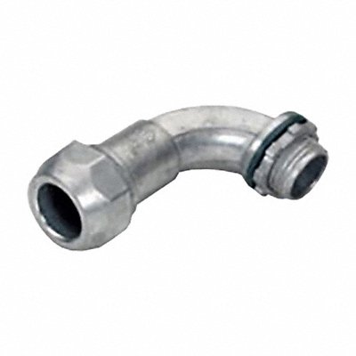 BRIDGEPORT FITTINGS 895DC2 MC Cable Connector 1/2 NPT Zinc Silver