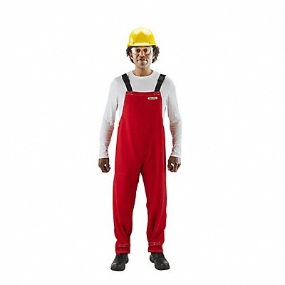 ALPHATEC 66662 K3049 Bib Overall Chemical Resistant Red M
